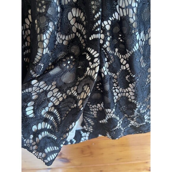 Jax Dress Size 10 Women's Lace Overlay Sleeveless Black  Dress - Picture 5 of 5